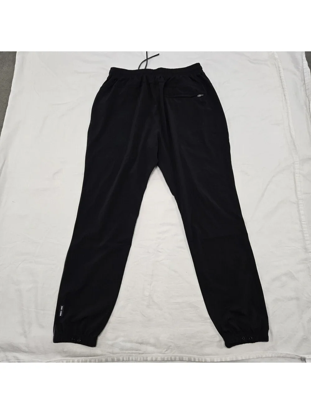 EUC Size MED Men's ASRV DSG-0494 Ultralight Black Track Pants Reflective Joggers
